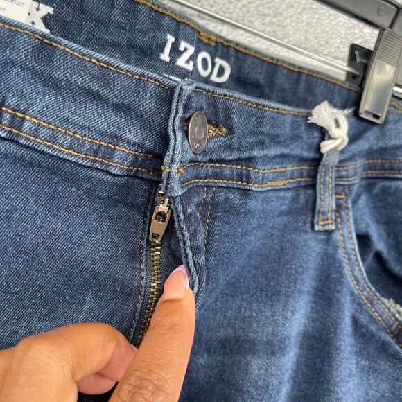 IZOD Men’s Slim Fit Ultra Soft Flex Stretch Jeans Vespa Blue 42x34 NWT - Picture 7 of 16